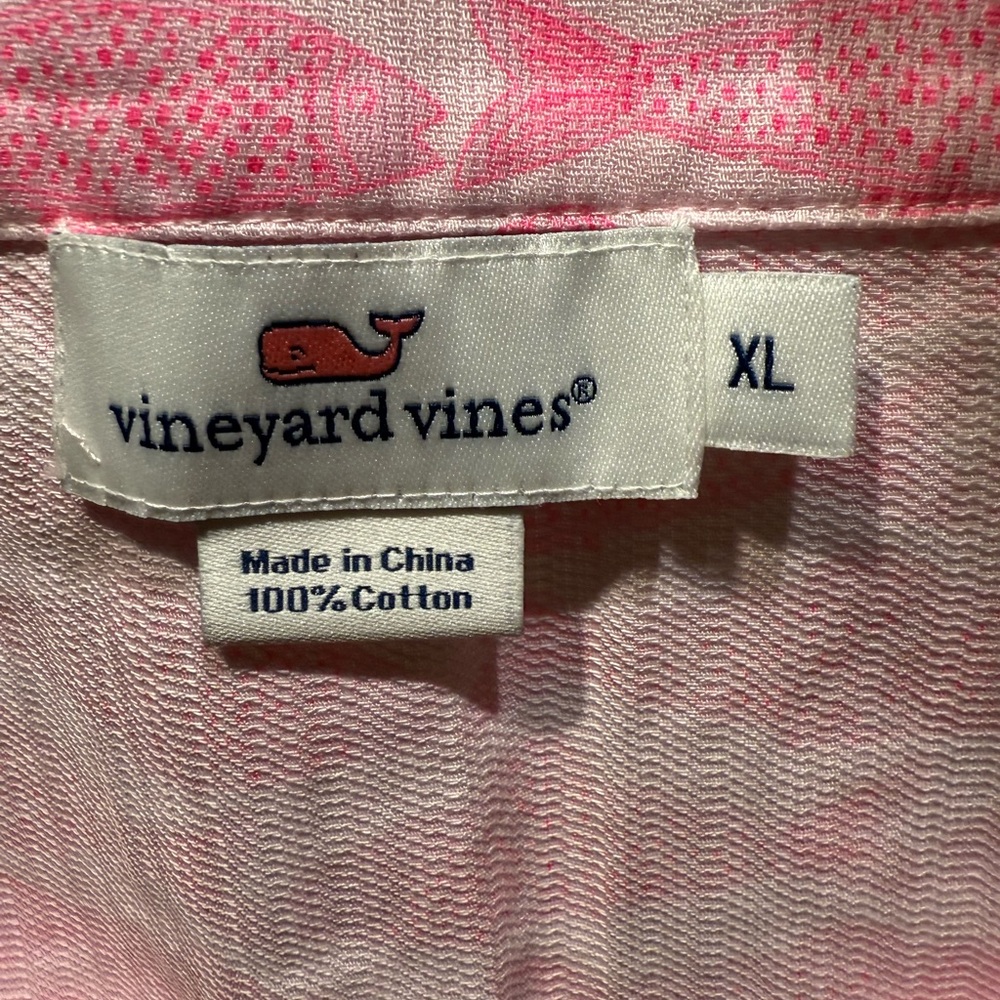Vineyard Vines dress women’s Pink Fish tunic dress size XL - NWOT - Picture 5 of 10